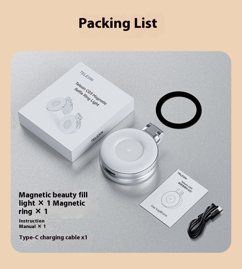 Glow2Glow™ Magnetic Suction Beauty Fill Light