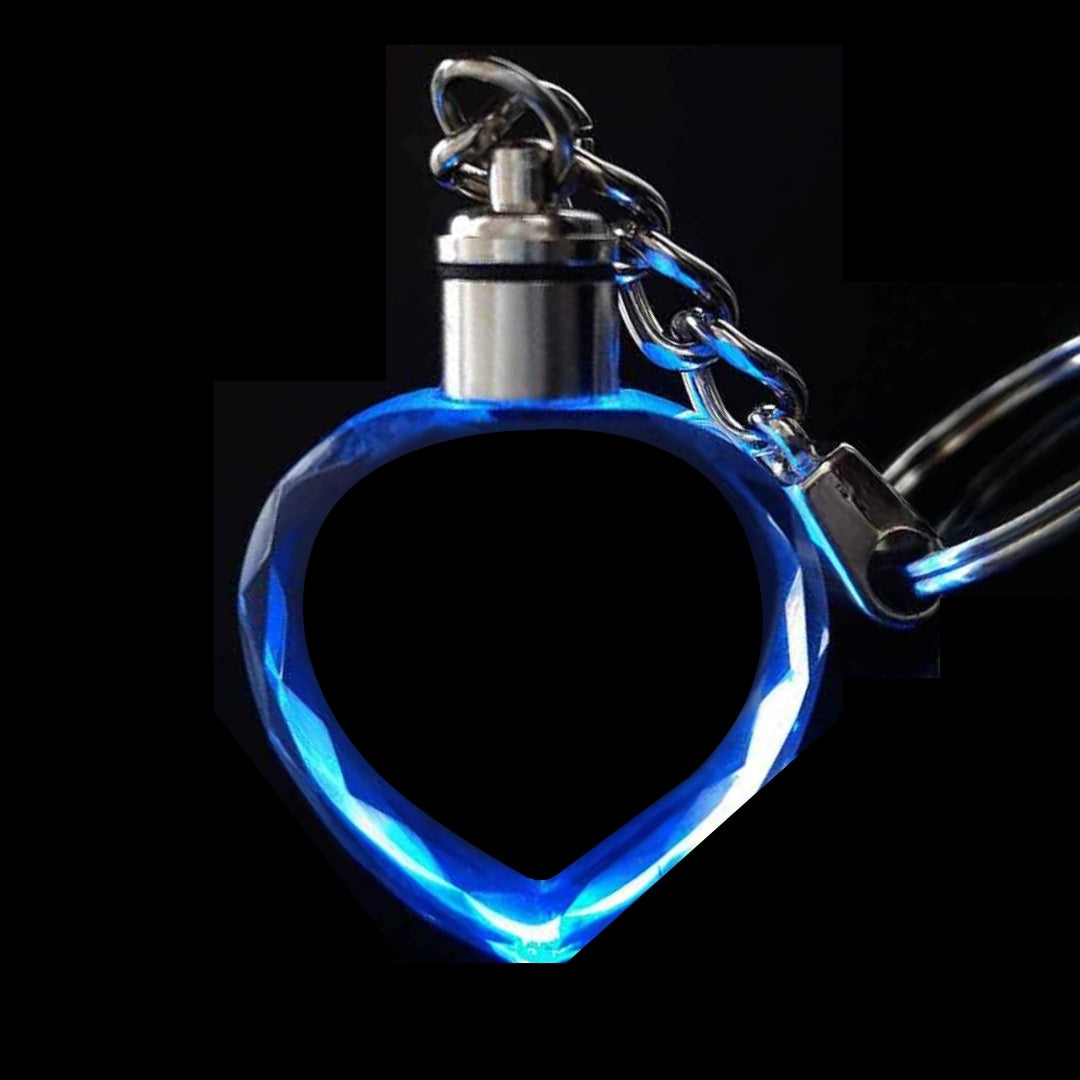 Glow2Glow™ Crystal Photo LED Keychain